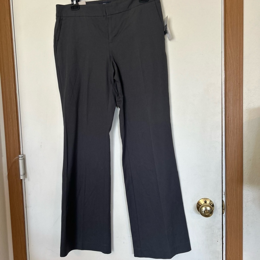 NWT Stretch Gap Aubrey Stretch Work Career Ankle trousers 6 charcoal